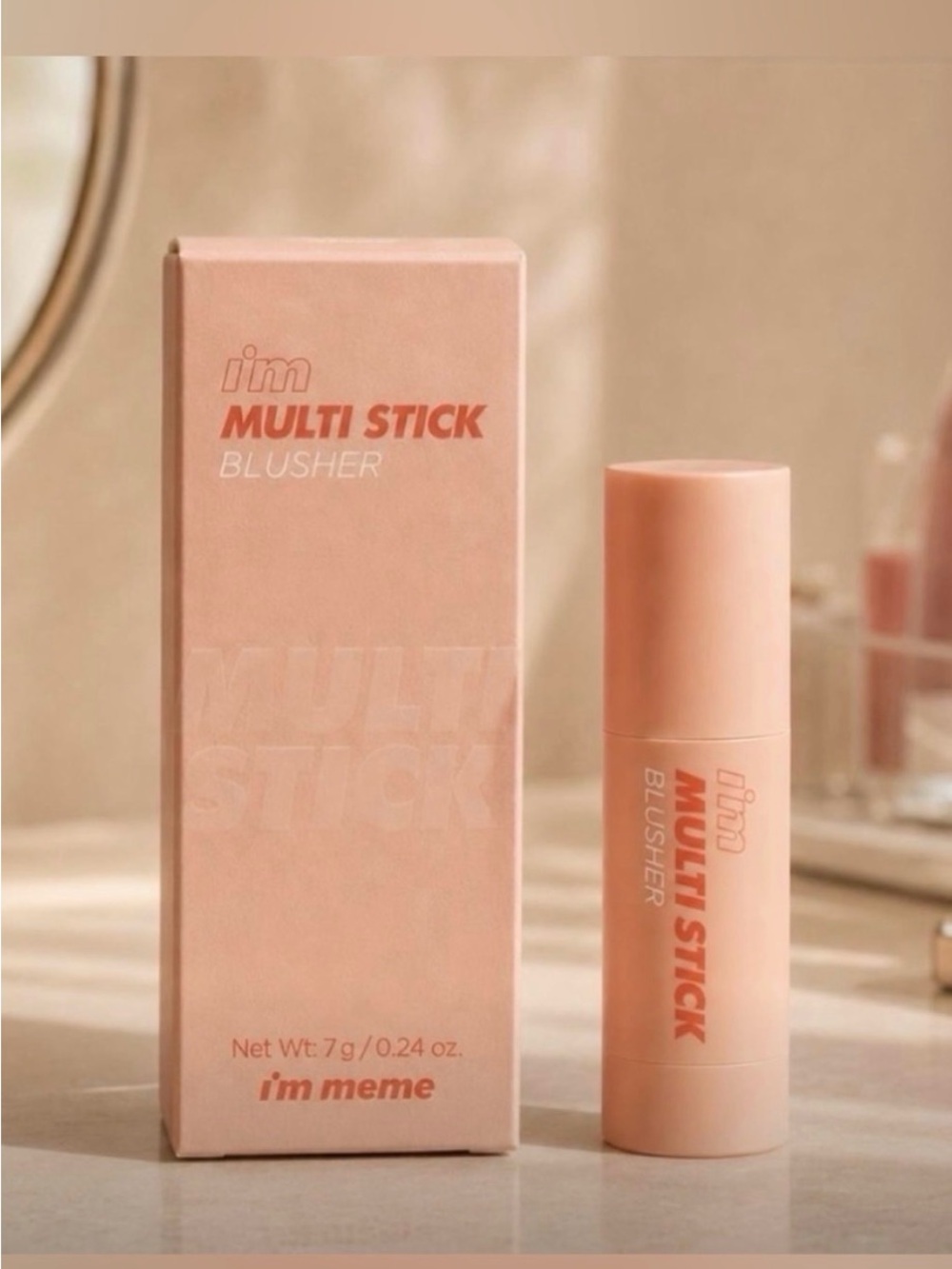 I'm Meme Multi Stick Blusher - Soft Peach Pink
